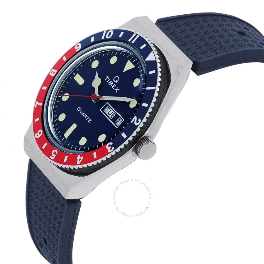 Timex Q Timex Quartz Blue Dial Men's Watch TW2V32100 - Dawson Watches #2