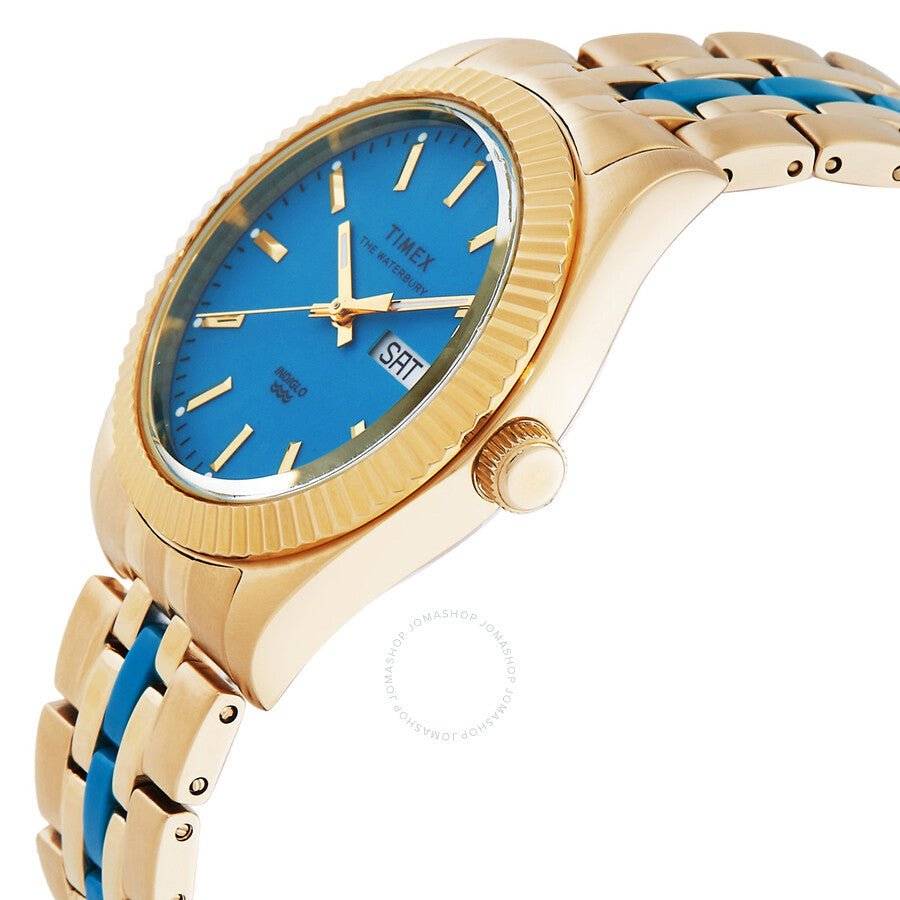 Timex Waterbury Legacy Boyfriend Malibu Quartz Blue Dial Ladies Watch TW2U82600 - Dawson Watches #2
