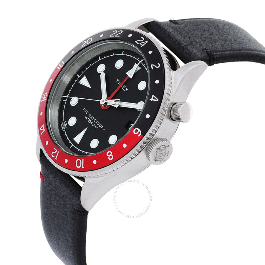 Timex Waterbury Traditional GMT Quartz Black Dial Men's Watch TW2W22800 - Dawson Watches #2