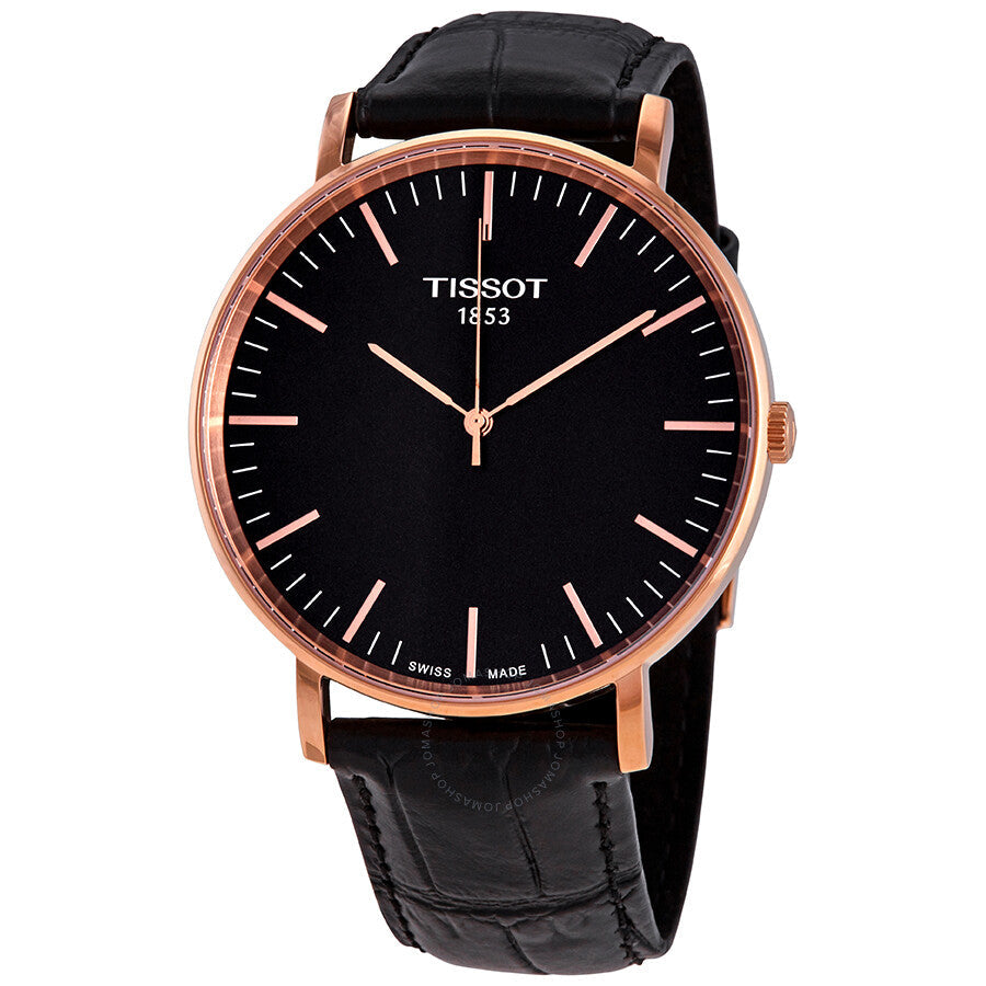 Tissot Everytime Large Black Dial Men's Watch T1096103605100 - Dawson Watches