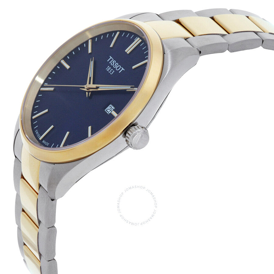 Tissot PR 100 Quartz Blue Dial Two-Tone Men's Watch T1504102204100 - Dawson Watches #2