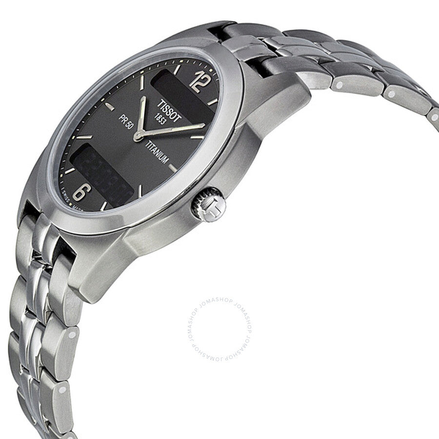 Tissot PR 50 Titanium Analog/Digital Grey Men's Watch T34.7.487.62 - Dawson Watches #2