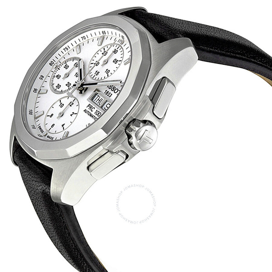Tissot PRC 100 Quadrato Chronograph White Dial Men's Watch T0084141603100 - Dawson Watches #2
