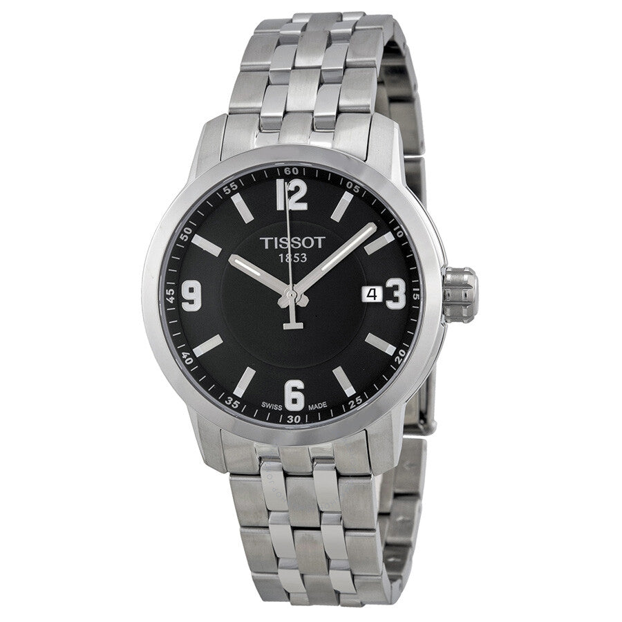Tissot PRC 200 Quartz Black Dial Men's Watch T0554101105700 - Dawson Watches