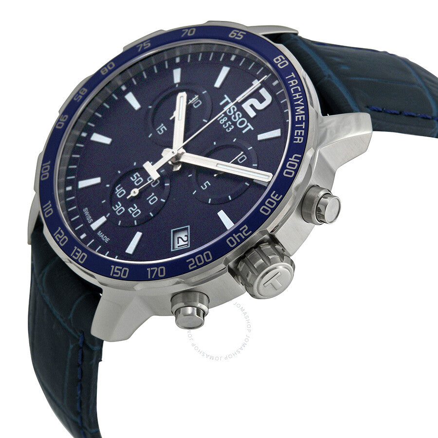 Tissot Quickster Chronograph Blue Dial Men's Watch  T0954171604700 - Dawson Watches #2
