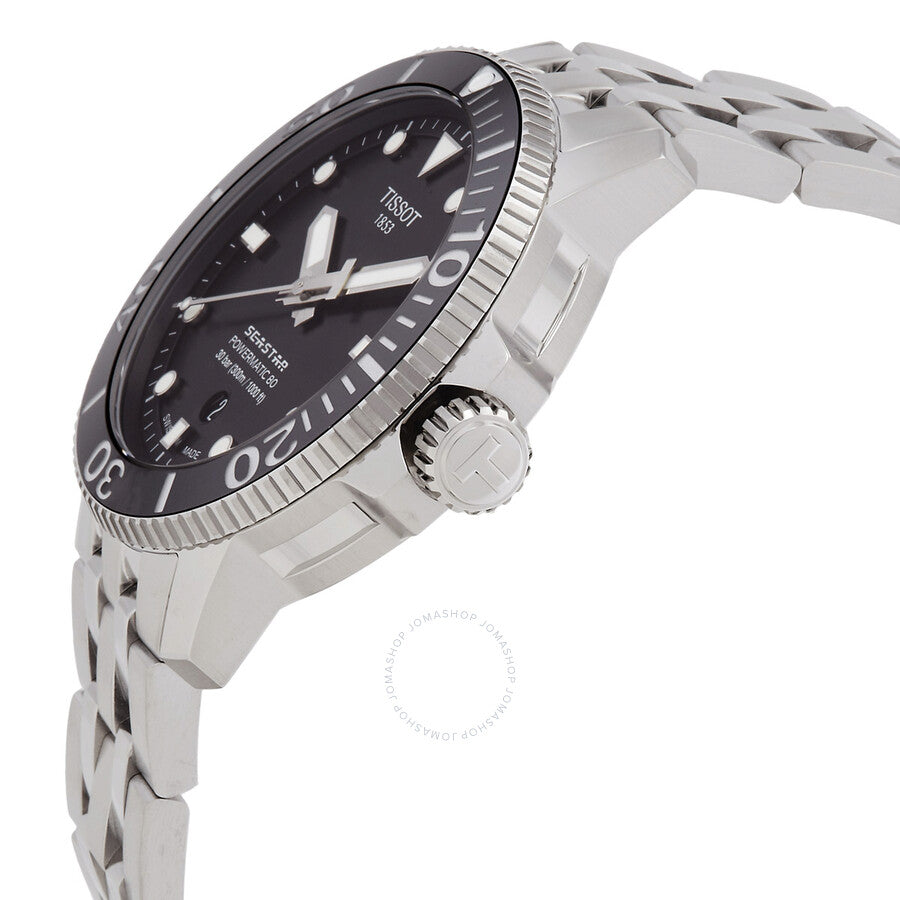 Tissot Seastar 1000 Automatic Black Dial Men's Watch T1204071105100 - Dawson Watches #2