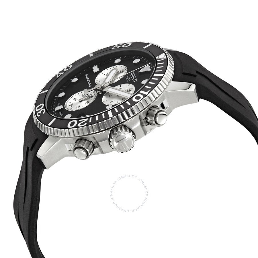 Tissot Seastar 1000 Chronograph Black Dial Men's Watch T120.417.17.051.00 - Dawson Watches #2