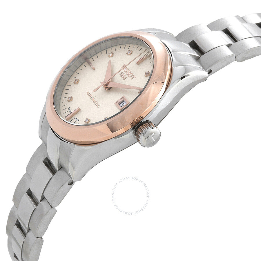 Tissot T-Gold Automatic Diamond Ladies Watch T930.007.41.266.00 - Dawson Watches #2