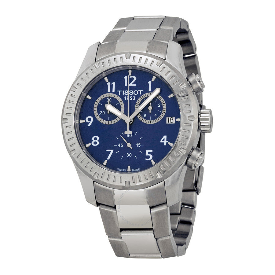 Tissot V8 Blue Dial Stainless Steel Men's Watch T0394171104703 - Dawson Watches