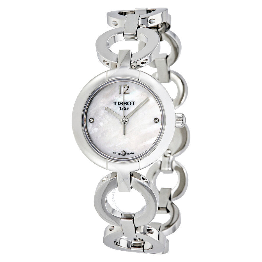 Tissot White Mother of Pearl Diamond Dial Ladies Watch T084.210.11.116.01 - Dawson Watches