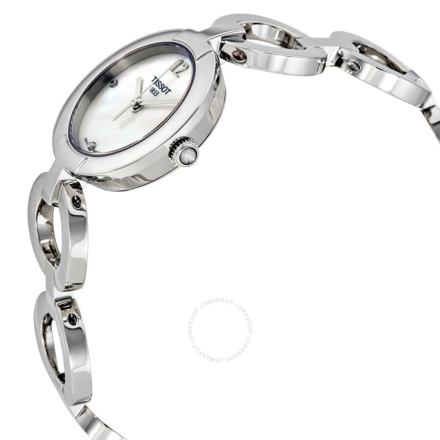 Tissot White Mother of Pearl Diamond Dial Ladies Watch T084.210.11.116.01 - Dawson Watches #2