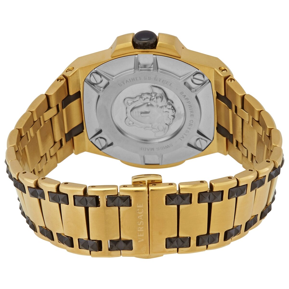 Versace Chain Reaction Quartz Black Dial Men's Watch VEDY00619 - The Watches Men & CO #3