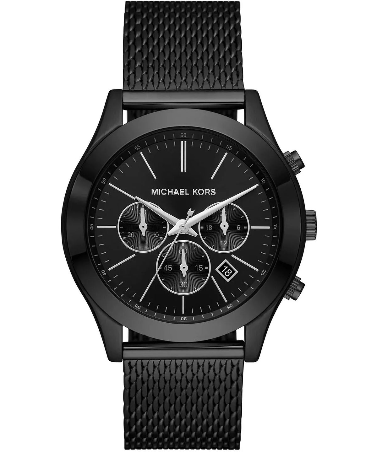 Michael Kors Slim Runway Chronograph Black Mesh Men's Watch - MK9060