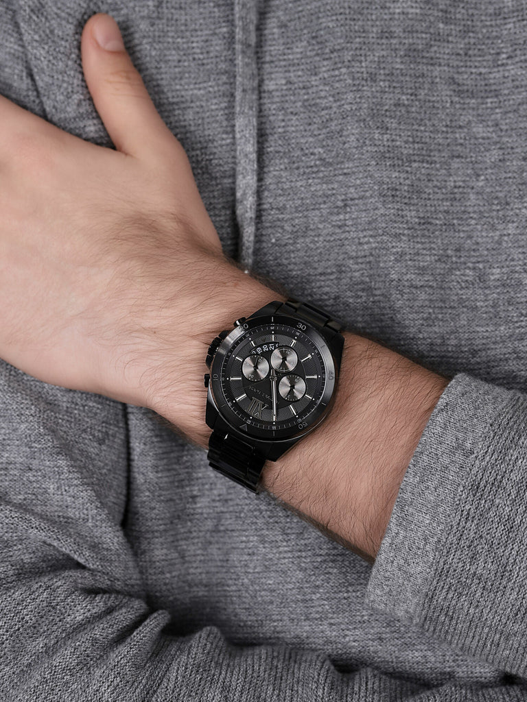 Michael Kors Brecken Chronograph Black Men's Watch - MK8858